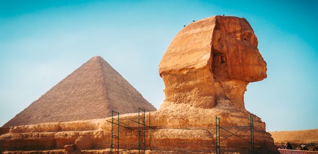 Mystical Sphinx and Pyramid — 500-piece jigsaw puzzle