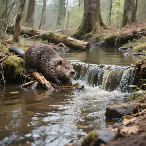 Neugieriger Flussotter — 100-Teile-Puzzle
