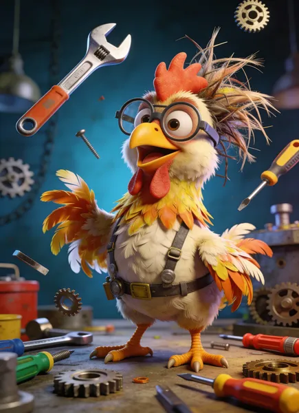 Inventive Chicken Engineer — 500-piece jigsaw puzzle