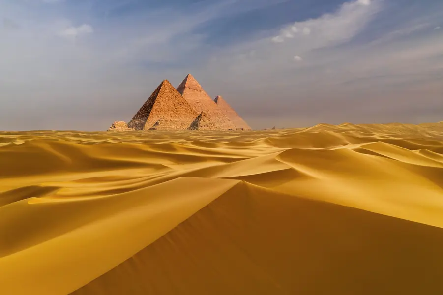 Pyramids in the Desert — 200-piece jigsaw puzzle