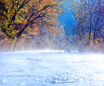 Misty Autumn River — 500-piece jigsaw puzzle