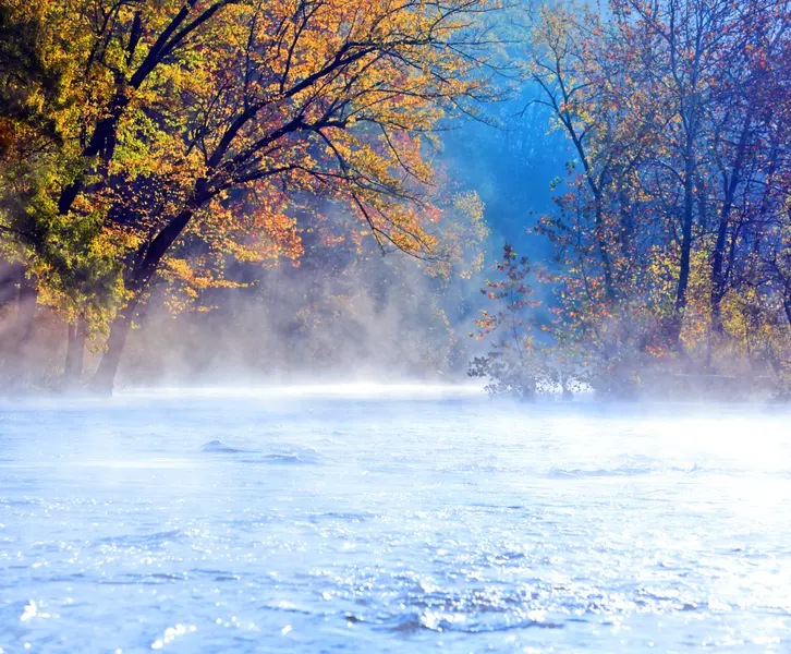Misty Autumn River — 500-piece jigsaw puzzle