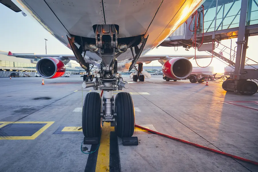 Aircraft on Tarmac — 400-piece jigsaw puzzle