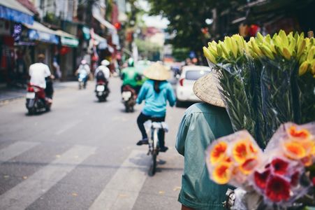 Street Vendor on Bicycle — 200-piece jigsaw puzzle