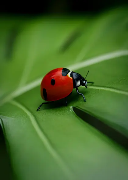 Ladybug on Leaf — 150-piece jigsaw puzzle