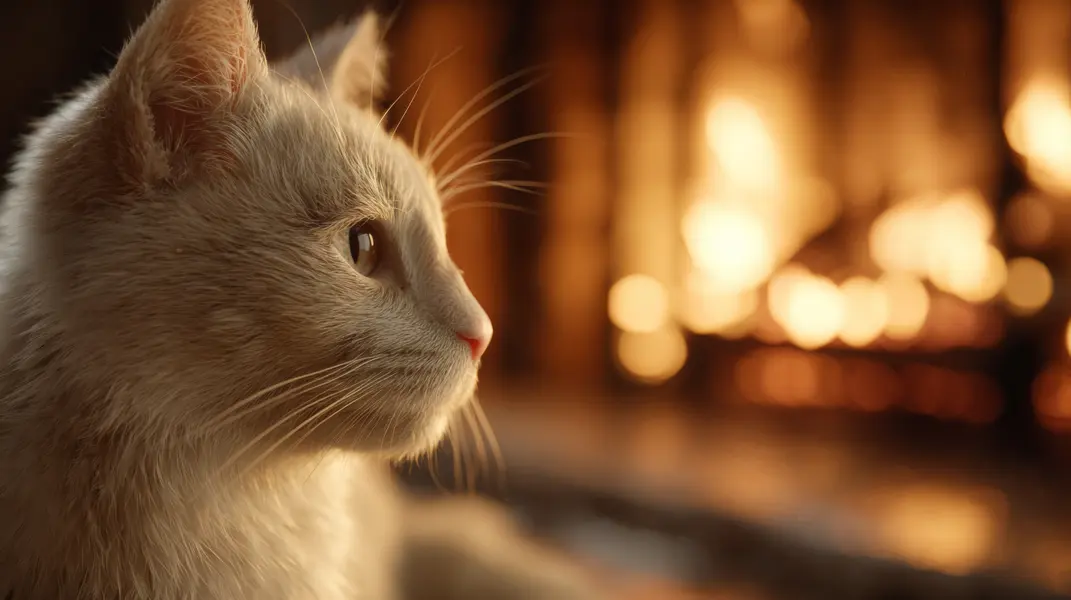 Cat by the Fire — 500-piece jigsaw puzzle