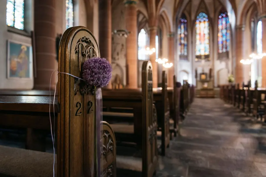 Tranquil Church Aisle — 300-piece jigsaw puzzle