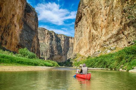 Canoeing Through Canyon — 200-piece jigsaw puzzle