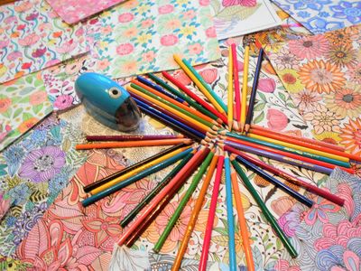 Colorful Art Spread — 300-piece jigsaw puzzle