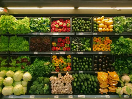 Vibrant Vegetable Display — 150-piece jigsaw puzzle