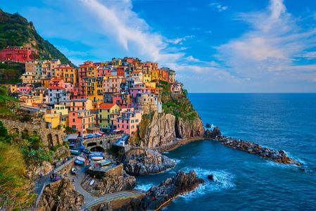 Colorful Coastal Village — 200-piece jigsaw puzzle