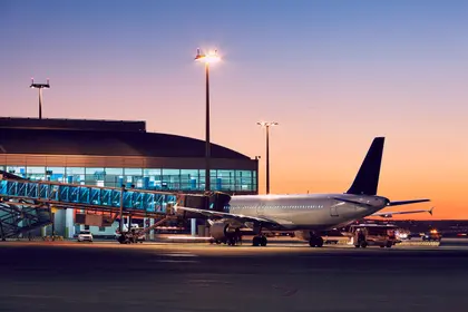 Twilight Airport Scene — 150-piece jigsaw puzzle