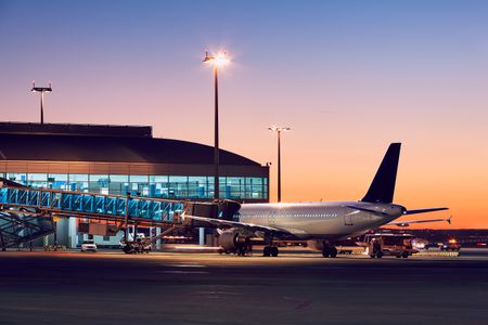 Twilight Airport Scene — 150-piece jigsaw puzzle