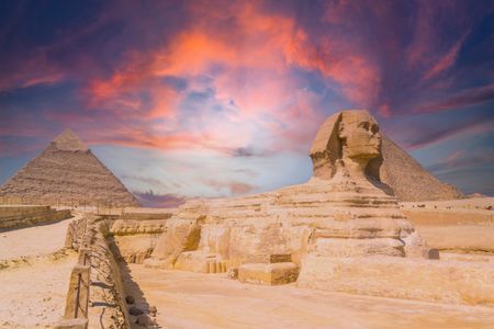 Sunset Over Sphinx — 500-piece jigsaw puzzle