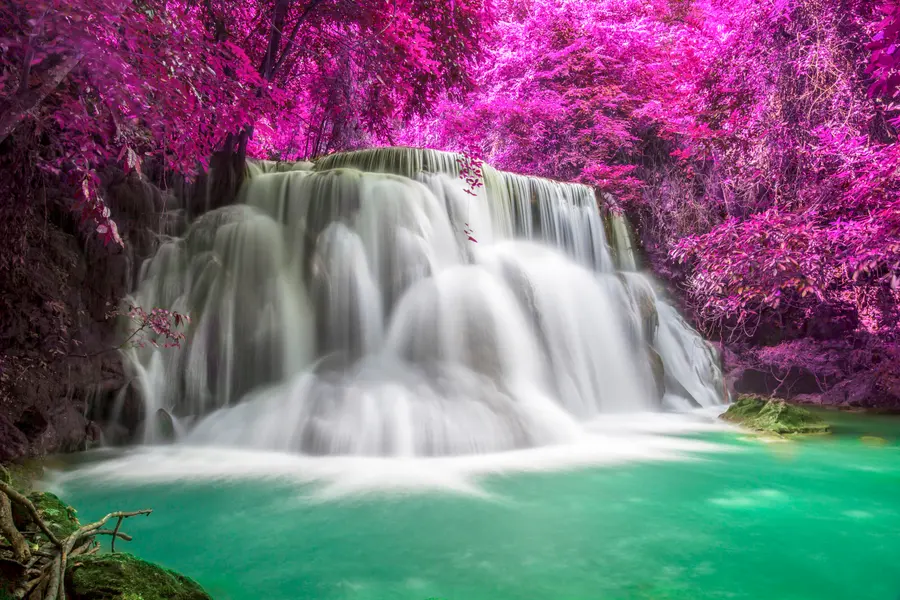 Vibrant Waterfall Dreamscape — 150-piece jigsaw puzzle