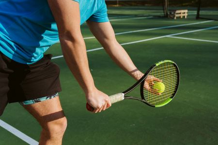 Tennis Court Action — 64-piece jigsaw puzzle