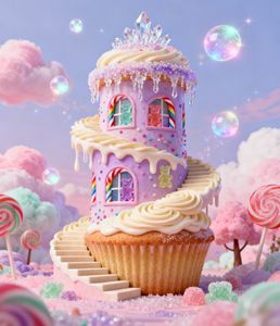 Whimsical Candy Castle — 200-piece jigsaw puzzle