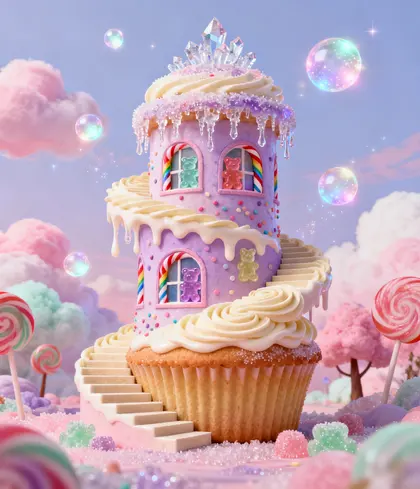 Whimsical Candy Castle — 200-piece jigsaw puzzle