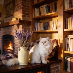 Cozy Library Companion — 300-piece jigsaw puzzle