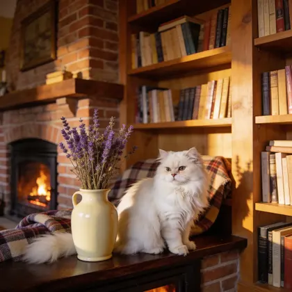 Cozy Library Companion — 300-piece jigsaw puzzle