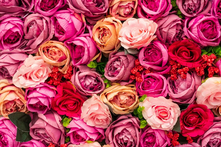 Buquê de rosas florescendo — quebra-cabeça de 150 peças