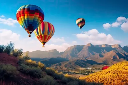 Hot-air Balloon — 80-piece jigsaw puzzle