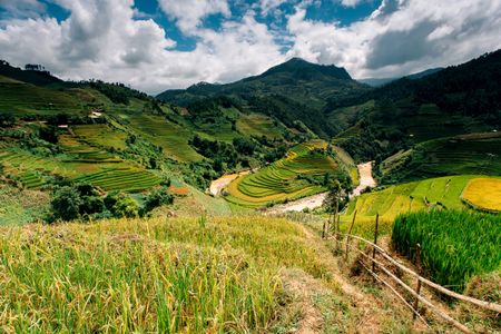 Terraced Mountain Fields — 150-piece jigsaw puzzle