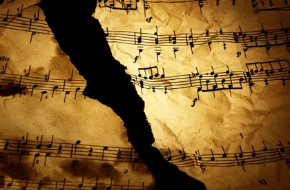 Torn Musical Manuscript — 150-piece jigsaw puzzle