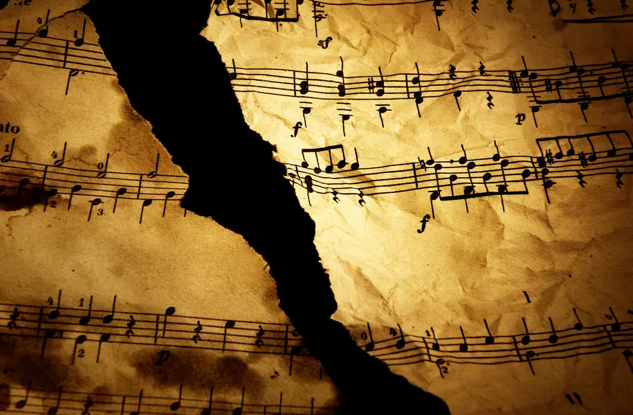 Torn Musical Manuscript — 150-piece jigsaw puzzle