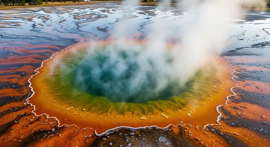 Colorful Hot Spring — 100-piece jigsaw puzzle