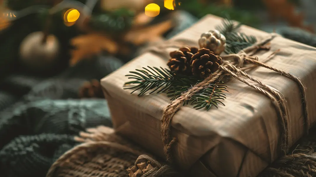 Rustic Holiday Gift — 100-piece jigsaw puzzle