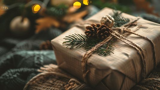 Rustic Holiday Gift — 100-piece jigsaw puzzle
