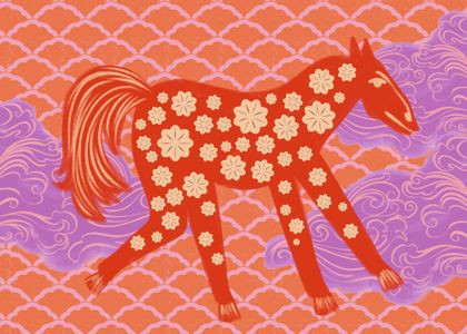 Floral Fantasy Horse — 300-piece jigsaw puzzle