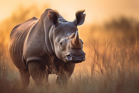 Majestic Rhino at Dusk — 500-piece jigsaw puzzle