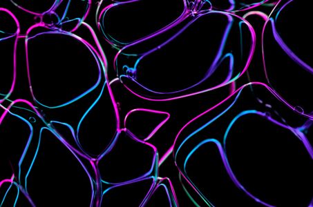 Neon Fluidity — 100-piece jigsaw puzzle