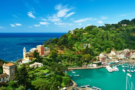 Serene Coastal Village — 300-piece jigsaw puzzle