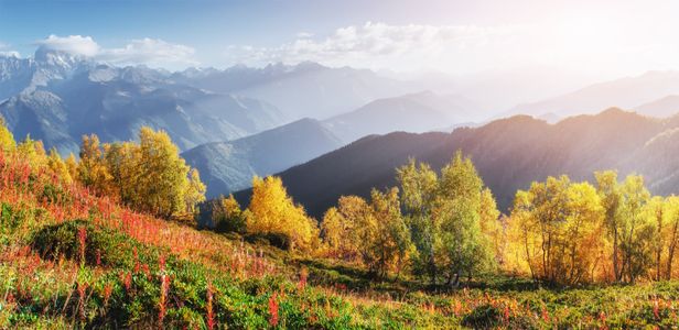 Autumn Mountain Splendor — 300-piece jigsaw puzzle
