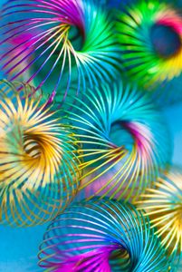 Vibrant Spiral Slinky — 300-piece jigsaw puzzle