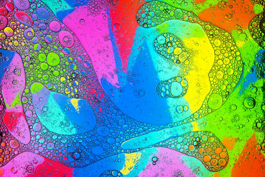 Rainbow Bubble Dance — 500-piece jigsaw puzzle