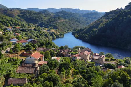 Serene Village by River — 150-piece jigsaw puzzle