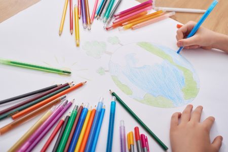 Child's Earth Drawing — 300-piece jigsaw puzzle