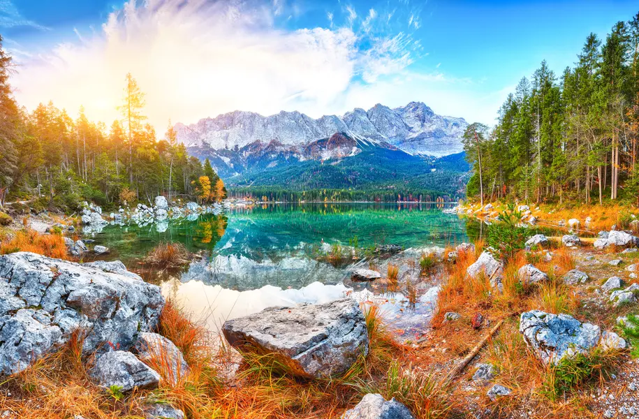 Serene Mountain Lake — 150-piece jigsaw puzzle