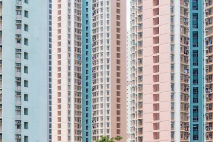 Urban Pastel Towers — 200-piece jigsaw puzzle