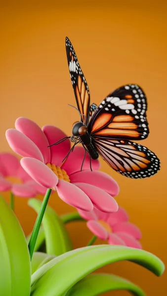 Butterfly on Blossom — 150-piece jigsaw puzzle