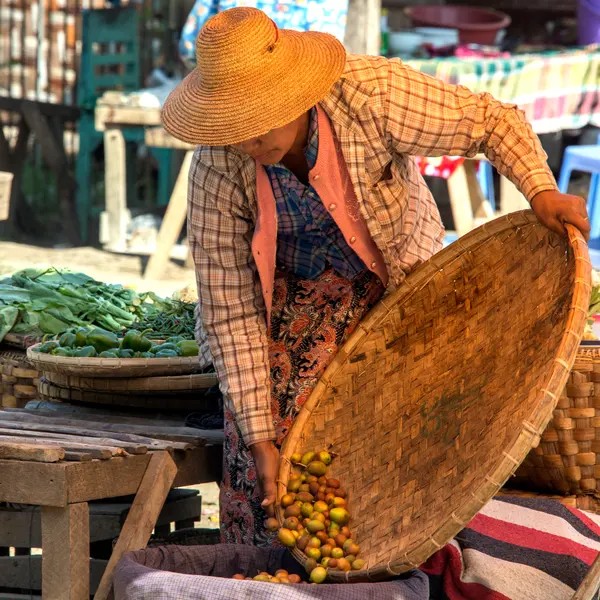 Market Harvest Scene — 100-piece jigsaw puzzle