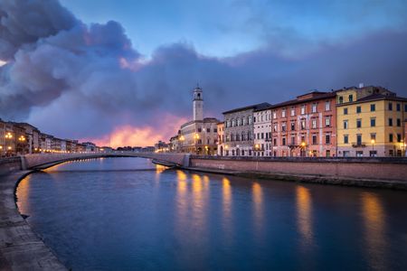 Twilight Over Arno River — 200-piece jigsaw puzzle