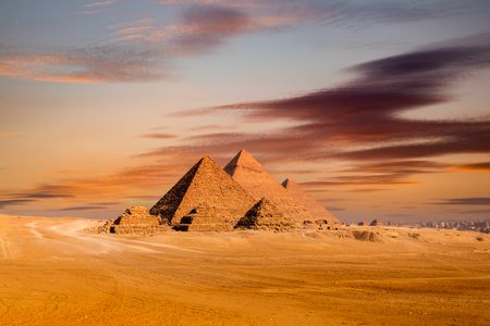 Majestic Pyramids at Sunset — 300-piece jigsaw puzzle