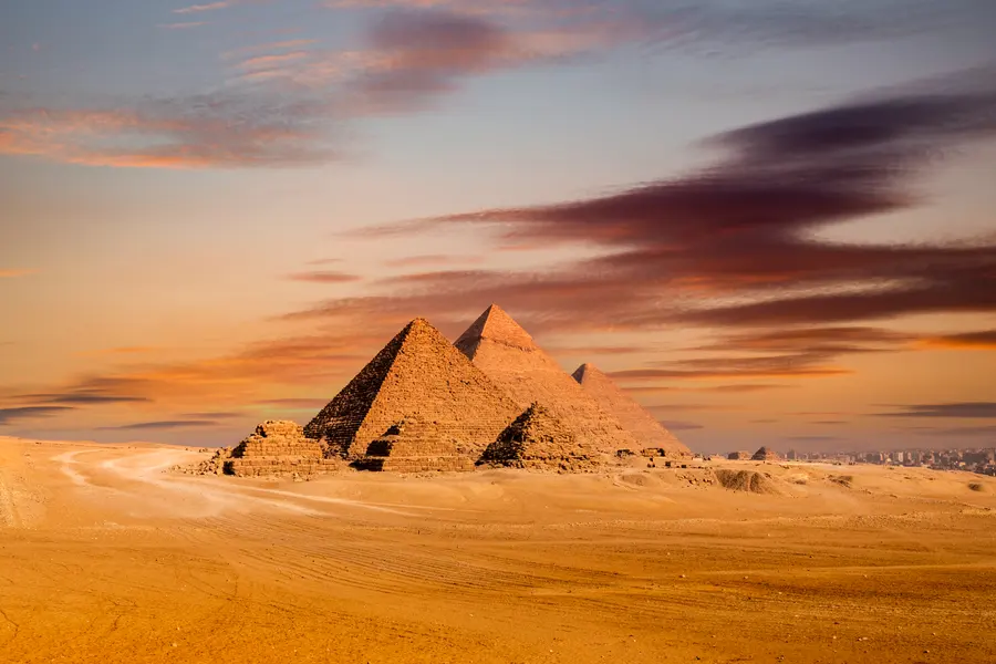 Majestic Pyramids at Sunset — 300-piece jigsaw puzzle