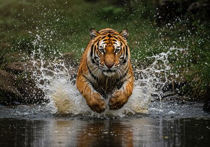 Majestic Tiger Splash — 200-piece jigsaw puzzle