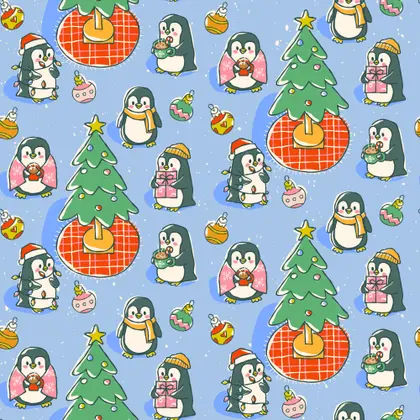 Festive Penguins Party — 300-piece jigsaw puzzle